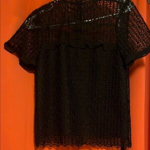 Stylish Black Lace Blouse